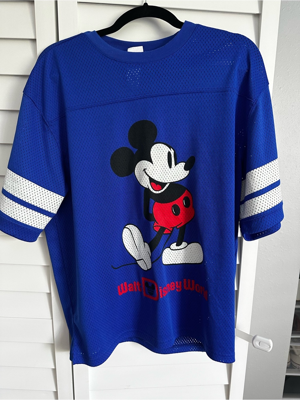 Walt Disney World Royal Blue Mickey Mouse Jersey Tee